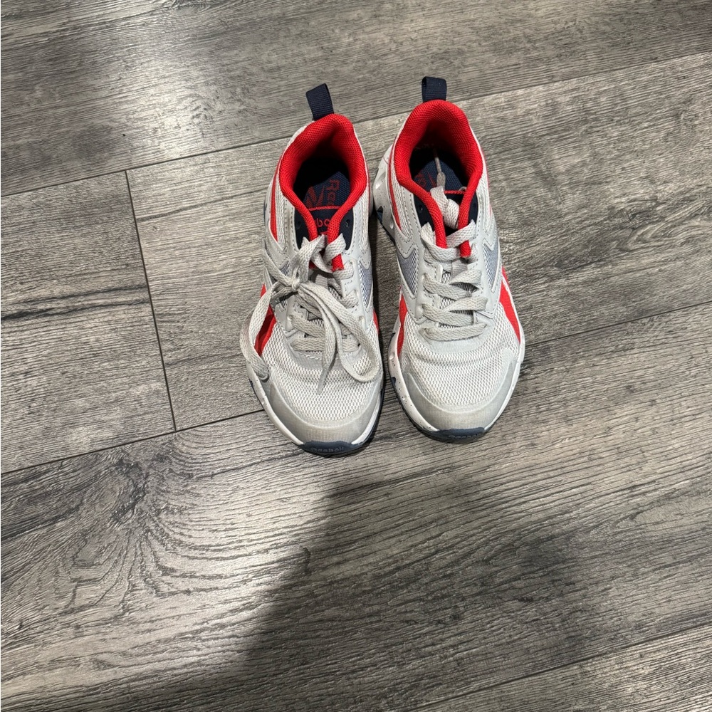 Reebok Kids Grey and Red Athletic Sneakers